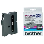 Brother TX-211 - 15m zwart op wit / gelamineerd tape / 6mm (origineel)