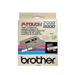 Brother TX-M11 tape mat zwart op transparant 6mm (origineel)