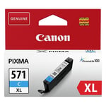 Canon CLI-571XL C inkt cartridge cyaan hoge capaciteit (origineel)