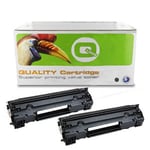 Tonershop huismerk vervangt HP CF283A nr. 83A toner cartridge zwart 2 stuks