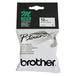 Brother MK231 - 8m zwart op wit / niet-gelamineerd tape / 12mm (origineel)