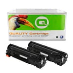 Tonershop huismerk vervangt HP CE278A nr. 78A toner cartridge zwart 2 stuks