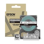 Epson LK-6TWJ matte tape wit op transparant 24 mm (origineel)