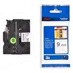 Brother TZe-N221 - 8m zwart op wit / niet-gelamineerd tape / 9mm (origineel)