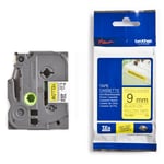 Brother TZe-S621 - 8m zwart op geel / gelamineerd tape / sterk klevend / 9mm (origineel)