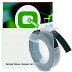 Dymo S0898130 reliëftape wit op zwart (huismerk)