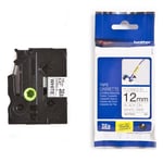 Brother TZe-FX231 - 8m zwart op wit / gelamineerd tape / flexi id / 12mm (origineel)