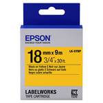 Epson LK-5YBP tape zwart op pastel geel 18mm (origineel)