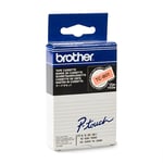 Brother TC-B01 zwart op oranje 12mm x 7,7m (origineel)