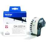 Brother DK-22214 continue papiertape wit / 12mm x 30.48m (origineel)