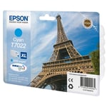 Epson T7022 inkt cartridge cyaan hoge capaciteit (origineel)