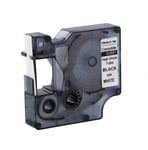 DYMO S0718300 / 18055 IND Rhino tape krimpkous zwart op wit 12mm (huismerk)