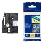 Brother TZe-PR935 tape wit op zilver 12 mm (origineel)