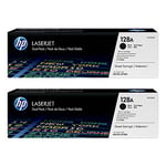 HP 128A (CE320AD) toner cartridge zwart 2 stuks (origineel)