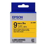 Epson LK-3YBP tape zwart op pastel geel 9mm (origineel)