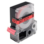 Epson LC-6RBP9 - 9m zwart op pastel rood / gelamineerd tape / 24mm (origineel)