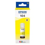 Epson 104 inktfles geel (origineel)
