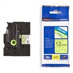 Brother TZe-C31 - 5m zwart op fluorescerend geel / gelamineerd tape / 12mm (origineel)