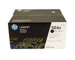HP 504X (CE250XD) toner cartridge zwart hoge capaciteit 2 stuks (origineel)