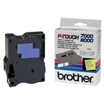Brother TX-C51 tape zwart op neon geel 24 mm