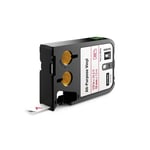 DYMO 1868756 XTL tape vinyl rood op wit 12mm (origineel)