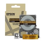 Epson LK-5KBM tape zwart op metallic goud 18 mm (origineel)