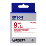 Epson LK-3WRN standaard tape rood op wit 9mm (origineel)