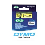 DYMO S0721180 / 61914 - 10m geel / zelfklevend tape / D2 / 19mm (origineel)