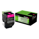 Lexmark 80C2HM0 toner cartridge magenta hoge capaciteit nr. 802HM (origineel)