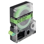 Epson LC-4GBF9 - 9m zwart op fluorescerend groen / gelamineerd tape / 12mm (origineel)