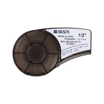 Brady M21-500-430-WT-CL tape polyester | wit op transparant | 12,7mm x 6,40m