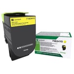 Lexmark 71B2HY0 toner cartridge geel hoge capaciteit (origineel)