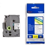 Brother TZe-145 - 8m wit op transparant /gelamineerd tape / 18mm (origineel)