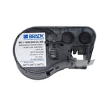 Brady MC1-1000-595-CL-WT tape vinyl | wit op transparant | 25,4mm x 6,1m