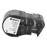 Brady M4C-250-414 polyester klitmateriaal labels zwart op wit | 6,35 mm x 3,66 m (origineel)