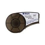Brady M21-375-7425 tape polypropyleen | zwart op wit | 9,53mm x 6,40m