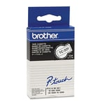 Brother TC-201 - 7.7m zwart op wit / gelamineerd tape / 12mm (origineel)