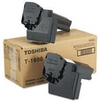 Toshiba T-1600E toner cartridge zwart ( 2 stuks ) origineel