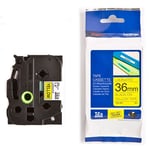 Brother TZe-661 - 8m zwart op geel / gelamineerd tape / 36mm (origineel)