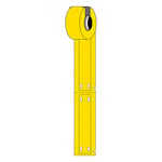 Brady M6-15x75-7598-YL polyurethaan tags geel | 15 mm x 75 mm (origineel)