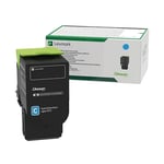 Lexmark 75M2XC0 toner cartridge cyaan extra hoge capaciteit (origineel)