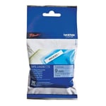 Brother MK521 - 8m zwart op blauw / niet-gelamineerd tape / 9mm (origineel)