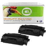 Tonershop huismerk vervangt HP CE505X nr. 05X toner cartridge zwart hoge capaciteit 2 stuks