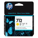 HP 3ED69A  nr. 712 inktcartridge geel (origineel)