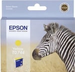 Epson T0744 inkt cartridge geel (origineel)