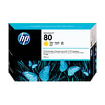 HP C4848A inkt cartridge geel hoge capaciteit nr. 80 (origineel)