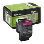 Lexmark 80C20M0 toner cartridge magenta lage capaciteit nr. 802M (origineel)