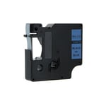 DYMO 40916 - 7m zwart op blauw / zelfklevend tape / D1 / 9mm (huismerk)