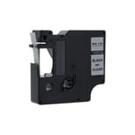 DYMO 40910 - 7m zwart op transparant / zelfklevend tape / D1 / 9mm (huismerk)