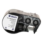 Brady M4C-1000-595-GN-WT tape vinyl wit op groen | 25,4 mm x 7,62 m (origineel)